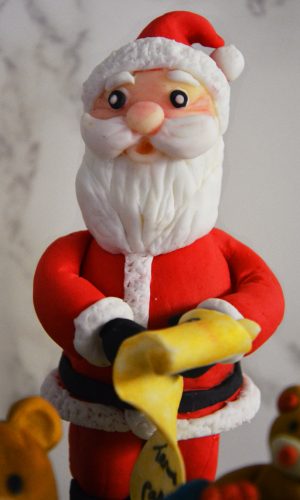 Babbo Natale in pasta di zucchero